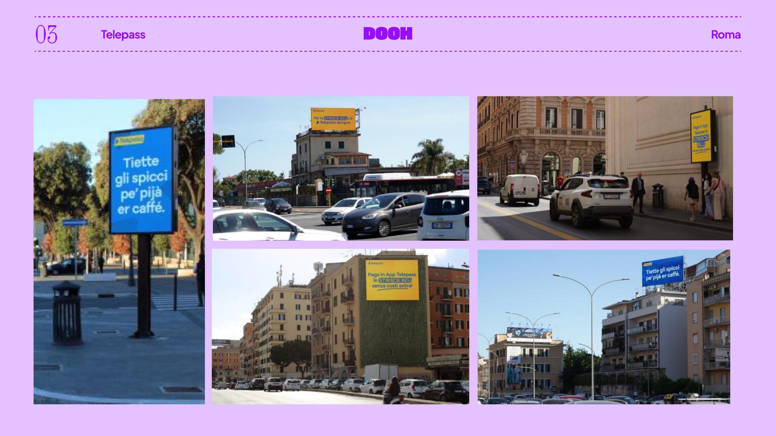 Telepass DOOH campaign